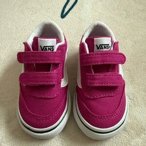 Vans Fuchsia and White Sneakers